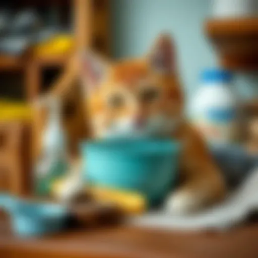 Essential supplies for cat care