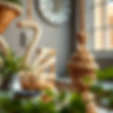 Decorative items created from rope