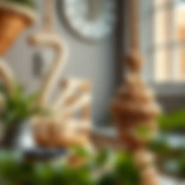 Decorative items created from rope