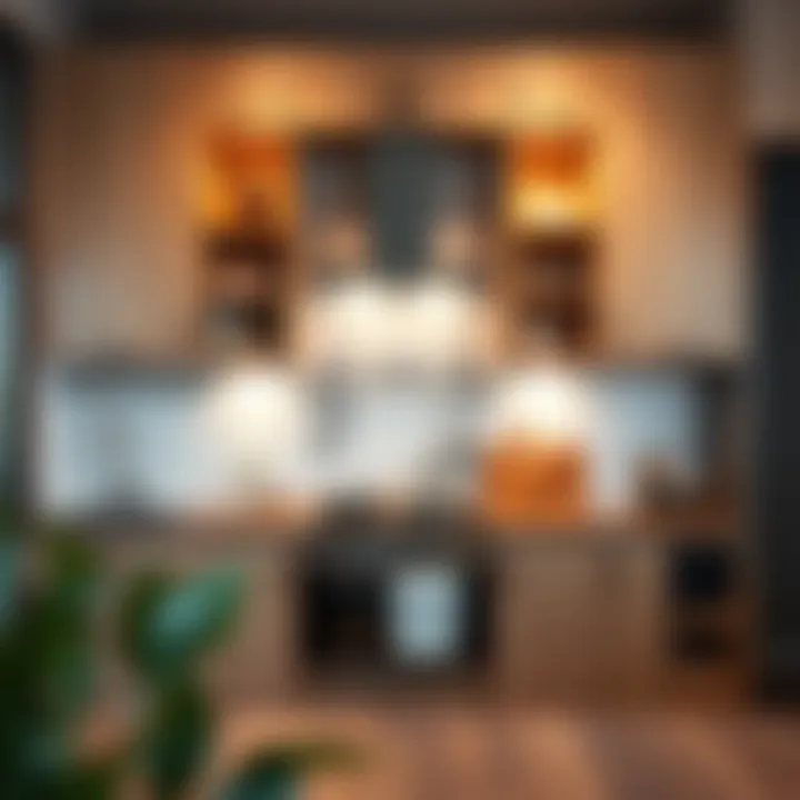 Maximized vertical space in kitchen cabinets