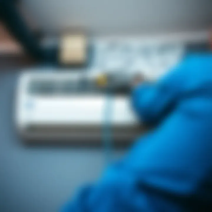 Safety precautions during air conditioning removal