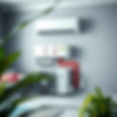 A detailed diagram of an air conditioning system