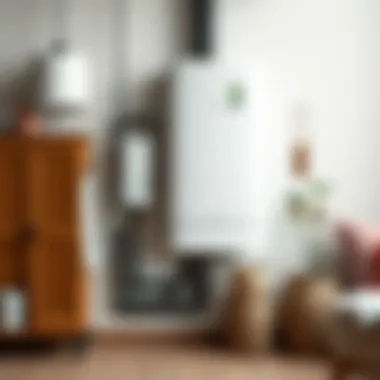 A modern boiler installation in a home