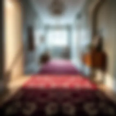 DIY hallway rug project showcasing creativity and craftsmanship