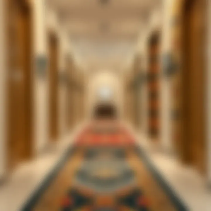 A variety of corridor rugs in different styles and colors
