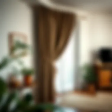 Attaching the curtain directly to the wall