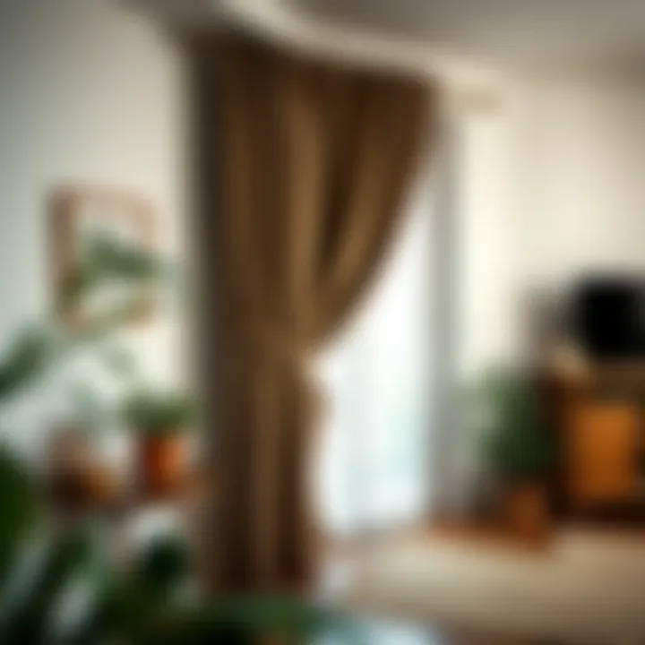 Attaching the curtain directly to the wall