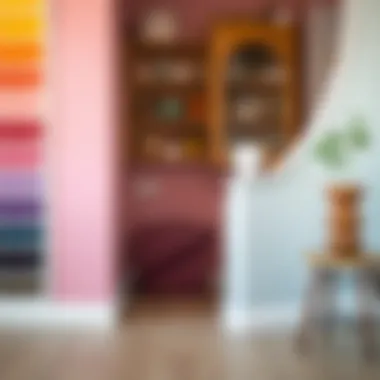 Color palette showcasing various shades of paint