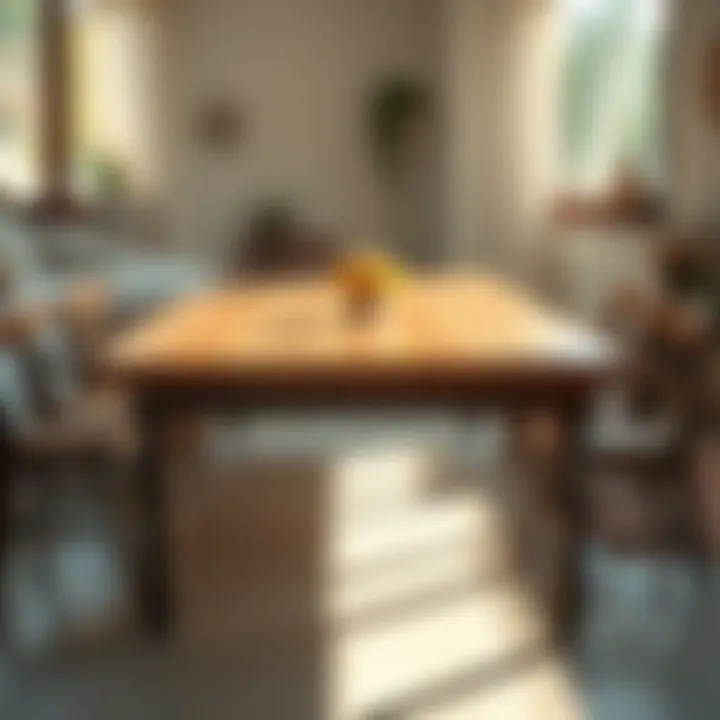 Glorious Glossy Finish on Lake Table A finished lake table with a glossy finish under natural light