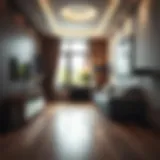 Laminated flooring showcasing its elegant design