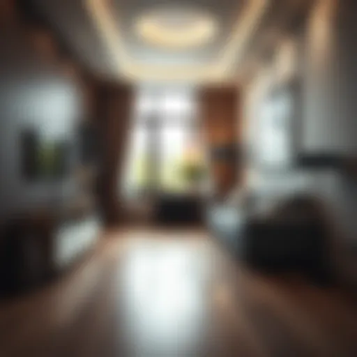 Laminated flooring showcasing its elegant design