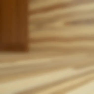 Close-up of laminate textures and finishes