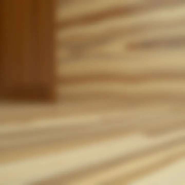 Close-up of laminate textures and finishes