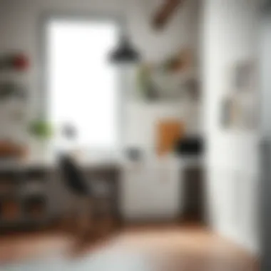 Stylish workspace with laminate elements