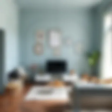 Pastel Blue for Calmness Living room with light pastel blue walls