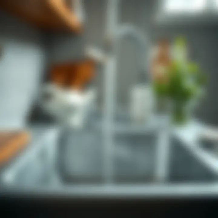 Maintaining a clean kitchen sink