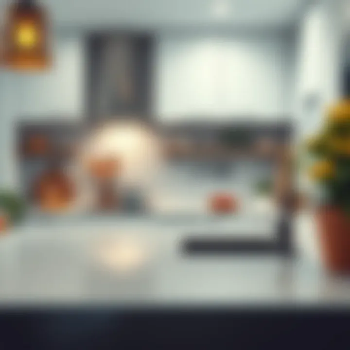 Modern kitchen featuring functional ceramic surfaces