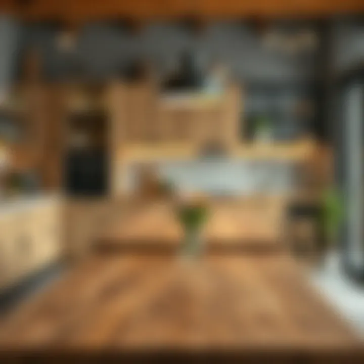 Modern materials used in kitchen table construction