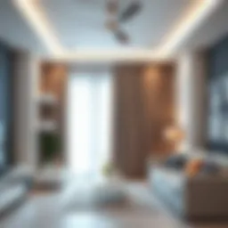 Elegant modern curtain design for contemporary living rooms