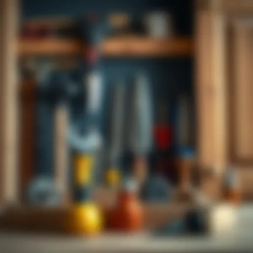 Essential tools for assembling kitchen cabinets