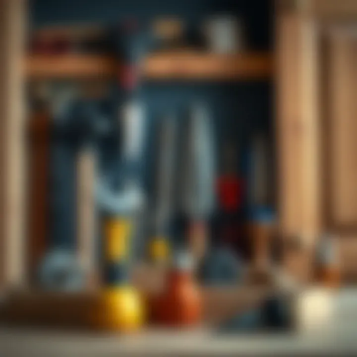 Tool Kit for Cabinet Assembly Essential tools for assembling kitchen cabinets