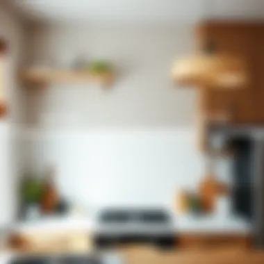 Before and after transformation of a kitchen wall