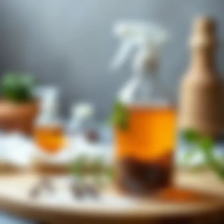 Natural ingredients for DIY spray cleaners