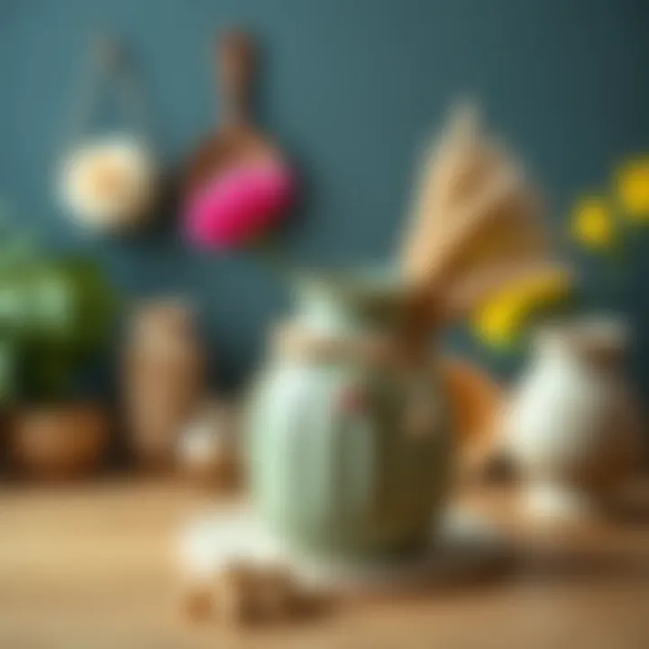 Materials for crafting a unique pampas vase arrangement