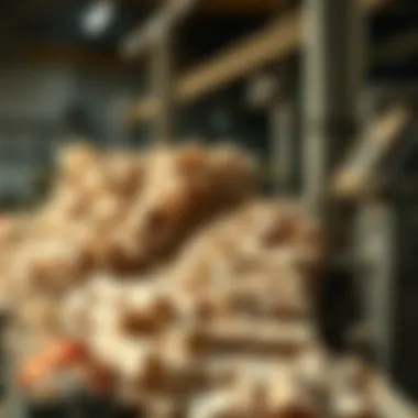 Detailed visual of the paper recycling process with machinery