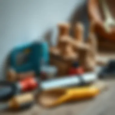 Tools and materials required for parquet flooring installation