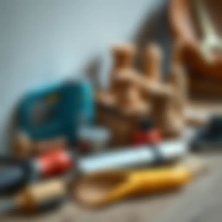 Tools and materials required for parquet flooring installation