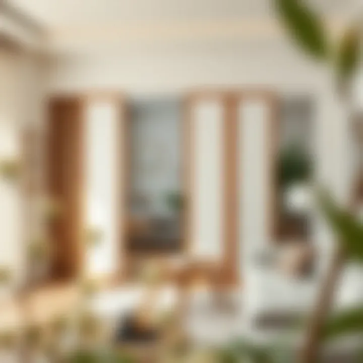 Home interior emphasizing aesthetic appeal of room dividers