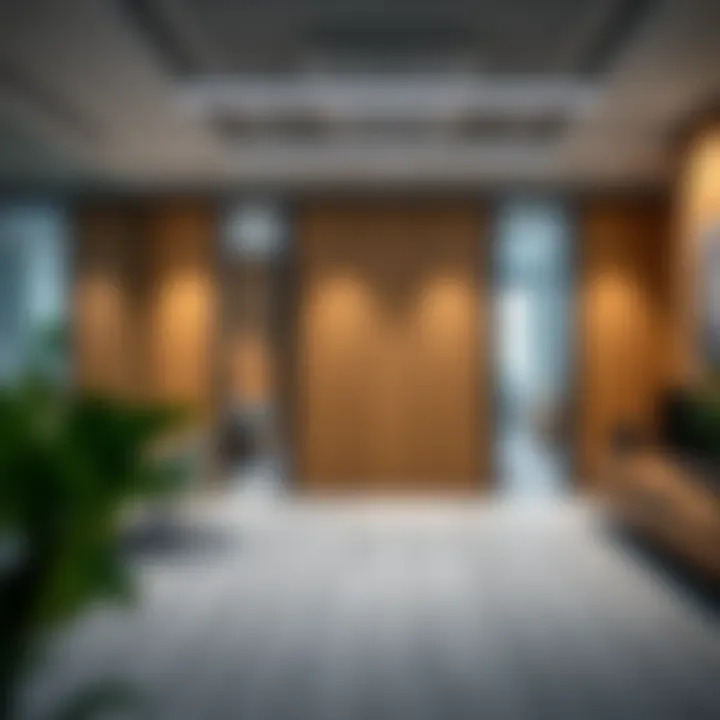 Office space featuring innovative partition solutions