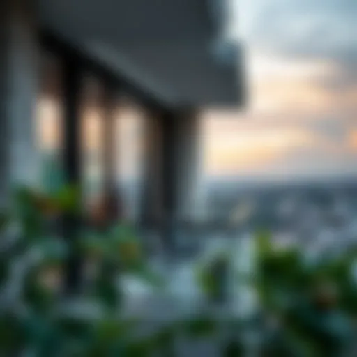 Elegant balcony with pimapen glass