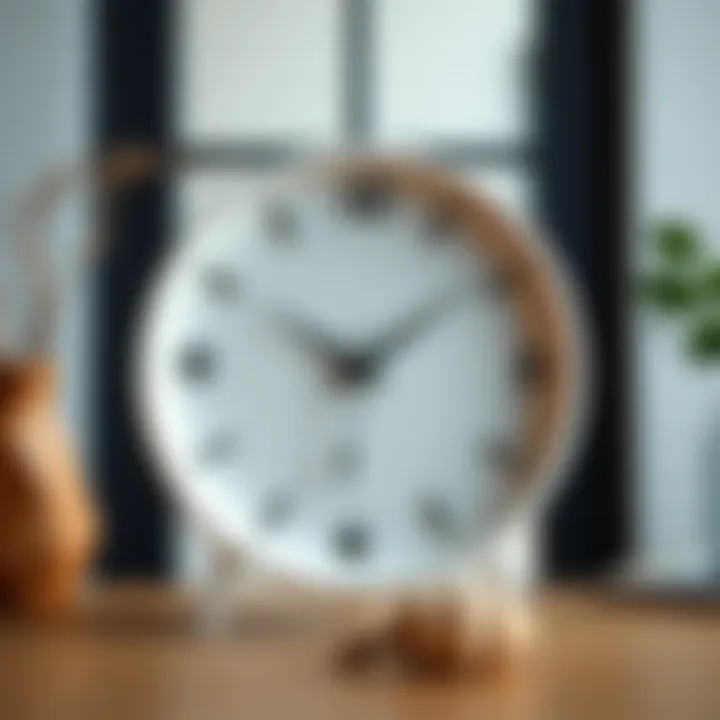 Minimalistic approach to a plastic plate clock