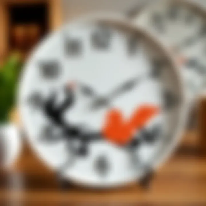 Unique design ideas for plastic plate clocks