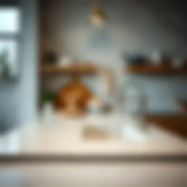 A clear view of the countertop before installation