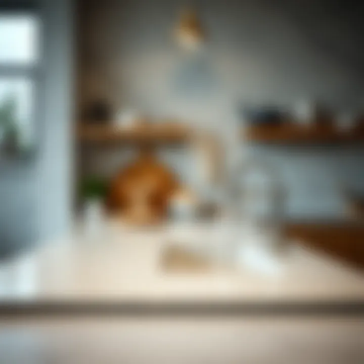 A clear view of the countertop before installation