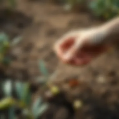 Preparation of soil for olive cultivation