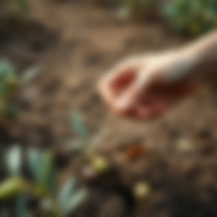 Preparation of soil for olive cultivation