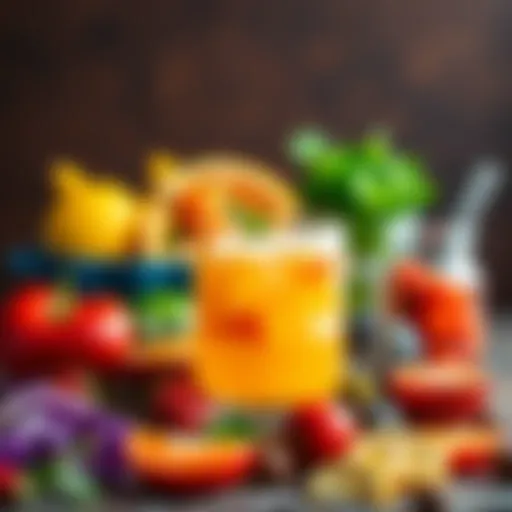 A colorful array of fresh ingredients for punch