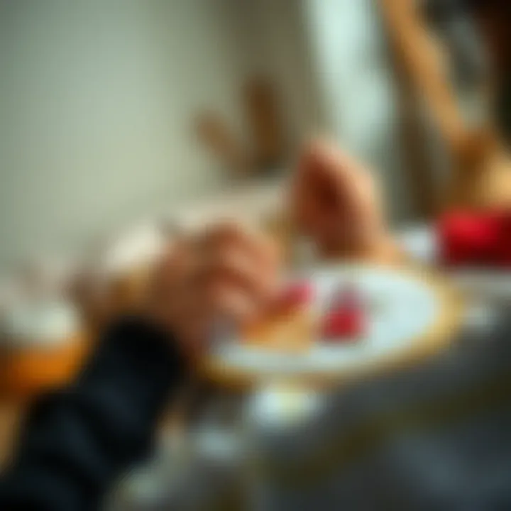 Artist demonstrating a unique punch embroidery technique on fabric