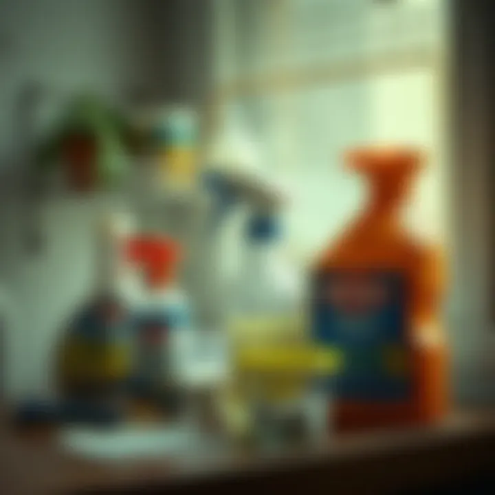 Chemical products used to combat damp smells.