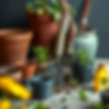 Essential Tools for Potting Plants Tools and materials for potting plants