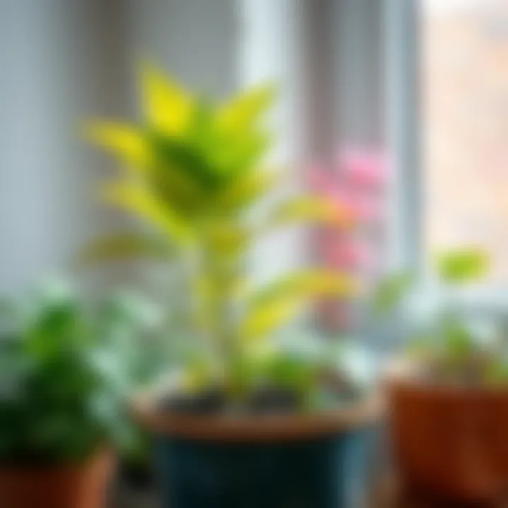 Revitalizing Plants with Pot Change A vibrant plant thriving in a new pot