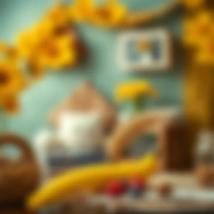 Artistic representation of the blend of yellow and brown