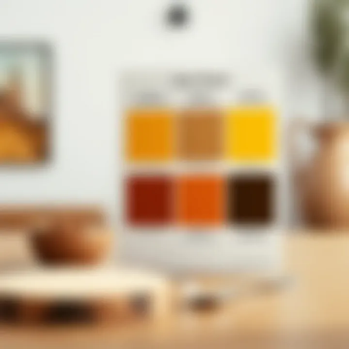 Color theory diagram illustrating yellow and brown attributes