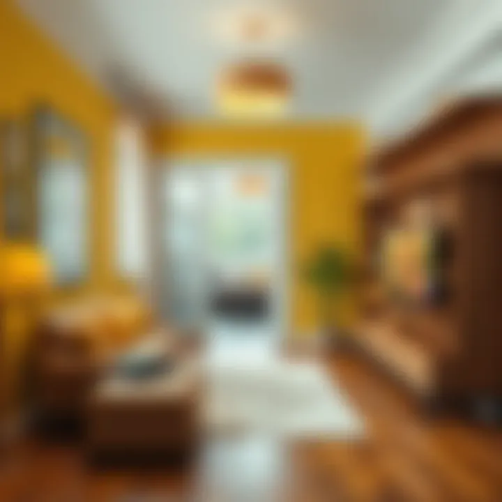 Design samples using yellow and brown hues