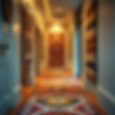 Selection of hallway rugs showcasing various patterns