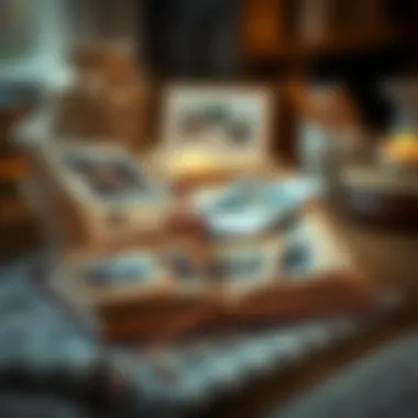 A scrapbook filled with memories and photos